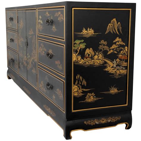 Black Lacquer Dresser - OrientalFurniture.com