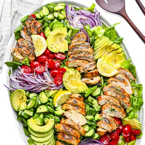 Grilled Chicken Salad (Easy In 30 Minutes!) - Wholesome Yum