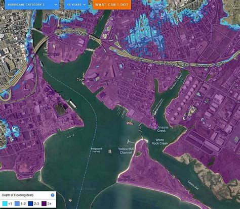 CT shoreline towns that will be under water in Category 3 hurricane