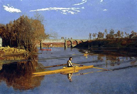 Max Schmitt in a Single Scull Painting by Thomas Eakins - Fine Art America