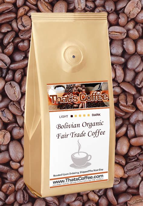 Organic Bolivian Coffee Beans - Fair Trade Whole Bean or Ground