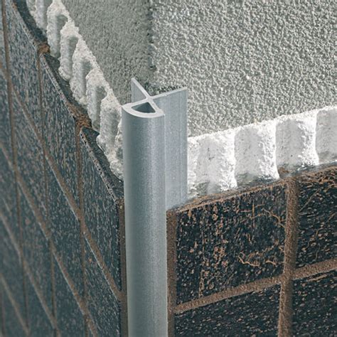 Aluminum edge trim - MOSAICTEC RJM - PROFILITEC - for tile / outside corner