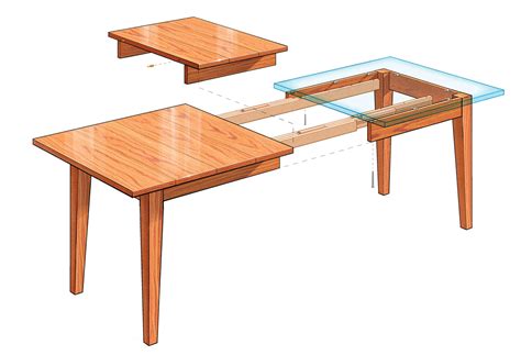 Expanding dining table free plans - Woodworking Plans Man