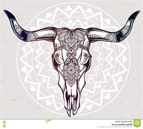 Longhorn Skull Drawing at PaintingValley.com | Explore collection of ...