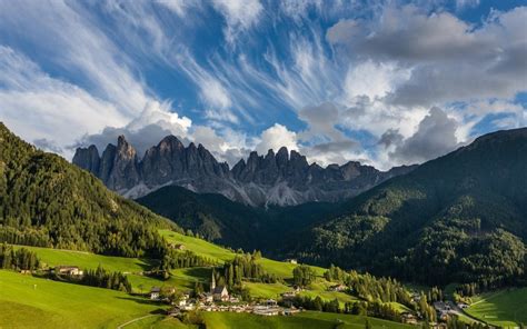 Dolomites Italy Foggy Mountains Wallpapers - Wallpaper Cave