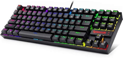 Redragon K552-RGB Teclado mecánico para Juegos Compacto 87 Teclas ...