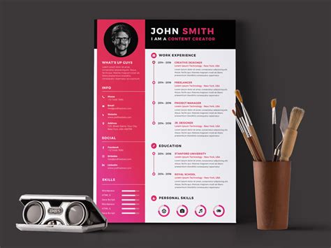 Timeline Resume - Free Timeline Resume Template in PSD File Format