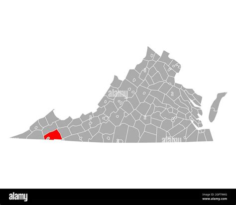 Map of Washington in Virginia Stock Photo - Alamy