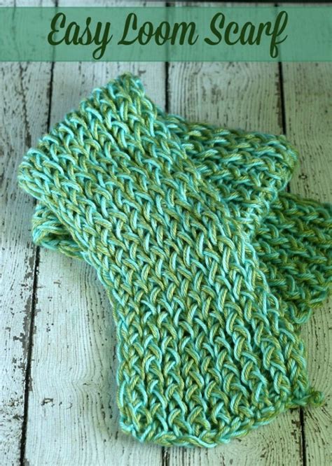 Easy Loom Scarf DIY | Loom scarf, Loom knitting patterns, Loom crochet