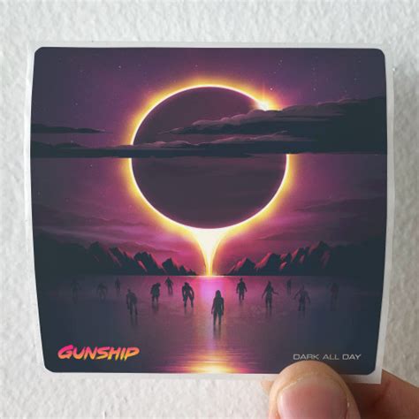 GUNSHIP Dark All Day Album Cover Sticker