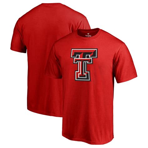 Men's Fanatics Branded Red Texas Tech Red Raiders Primary Logo T-Shirt