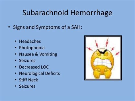 Subarachnoid hemorrhage