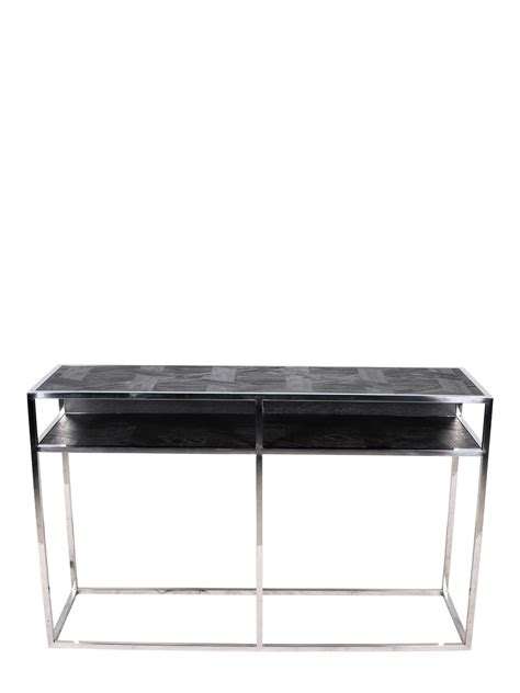 Jorge Console Table Black / Silver – Home Gallery