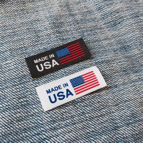 American Flag Made in USA Labels - Clothing Tag, Woven Label - CRUZ LABEL