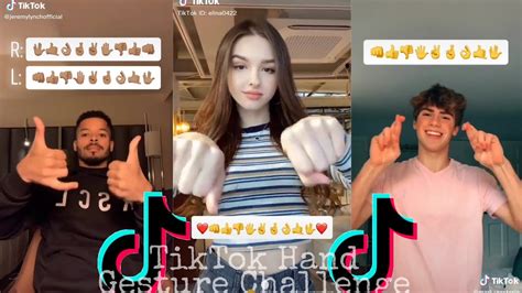 Tiktok Hand Gesture Challenge Compilation Youtube - Riset