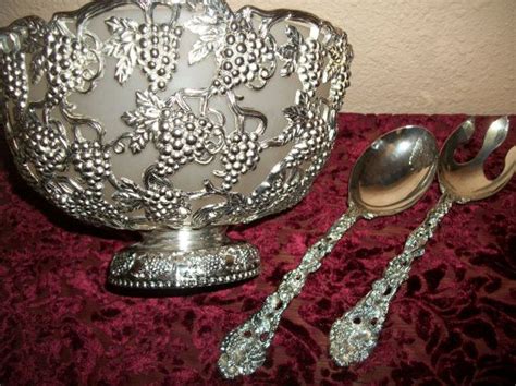 Godinger Silver Art Company Bowl Vintage Serving Set Ornate | Etsy ...