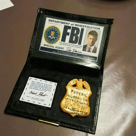 Cosplay Prop: Homemade Dean's Fake FBI Card | Supernatural Amino