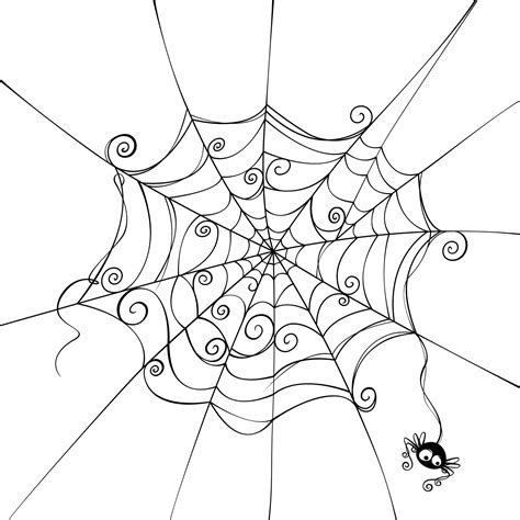 Halloween spider | Spider drawing, Halloween drawings, Spider web drawing