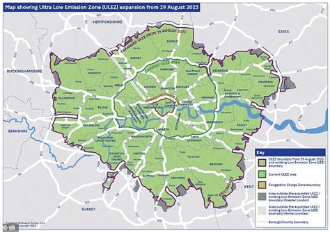 ULEZ map: Where is the Ultra Low Emission Zone expanding to?