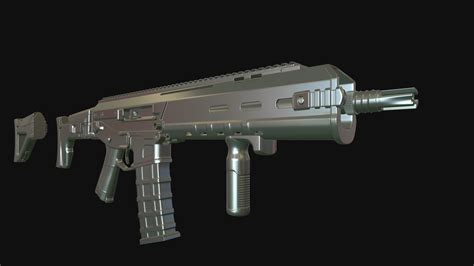 ACR rifle highpoly — polycount