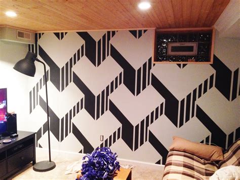 Awesome Wall Paint Design Ideas With Tape 2023