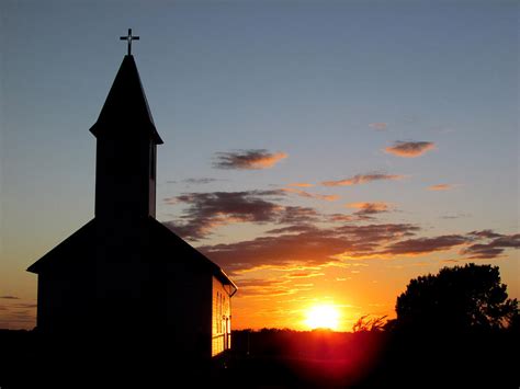 Southern Door Church At Sunset Photograph by David T Wilkinson