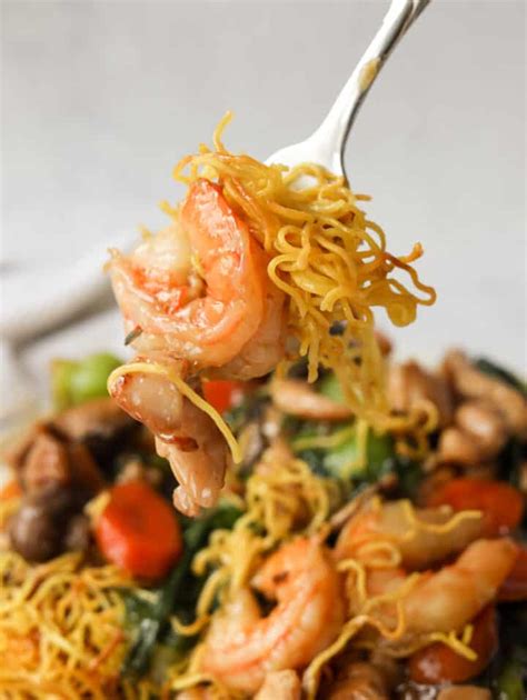 Quick & Easy Crispy Chow Mein Noodles - Christie at Home