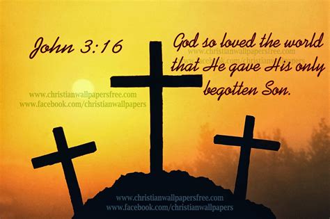 3 Crosses with Good Friday Bible Verse