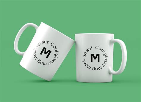 Free Twin Mug Mockup PSD - Good Mockups