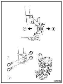 Toyota Highlander Service Manual: Front wheel alignment - Front suspension