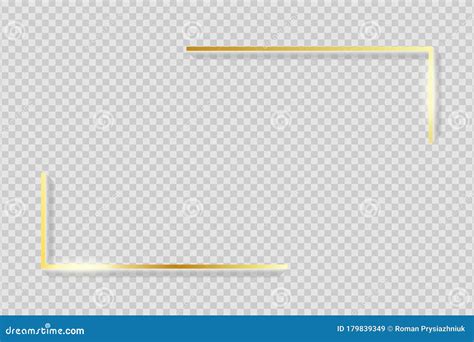 Rectangle Gold Jewelry Frame Vector Illustration | CartoonDealer.com ...