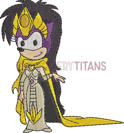 Queen Aleena Hedgehog Sonic Underground Free Machine Embroidery Design Download in PES, JEF, VP3 ...