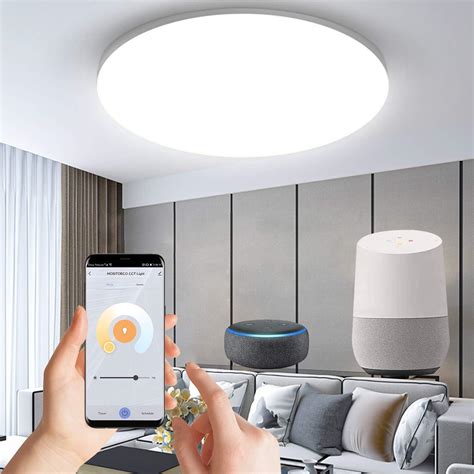 Anten Alexa Smart Home Ceiling Lamp, LED Ceiling Light WiFi Colour ...