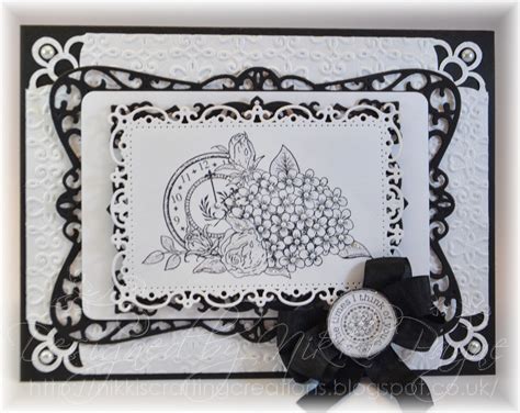 Nikki's Crafting Creations: Blog Candy and a Monochrome card