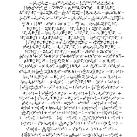 The Standard Model of Particle Physics. This one equation … | Flickr