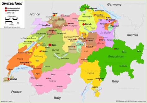 Map of Switzerland Capital Of Switzerland, Map Of Switzerland, Swiss ...