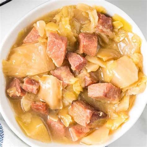 Crock pot ham and cabbage recipe - slow cooker ham and cabbage