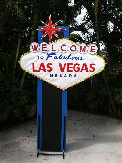 Las Vegas themed party sign. 8 ft Tall x 6 ft Wide.. (look into how ...