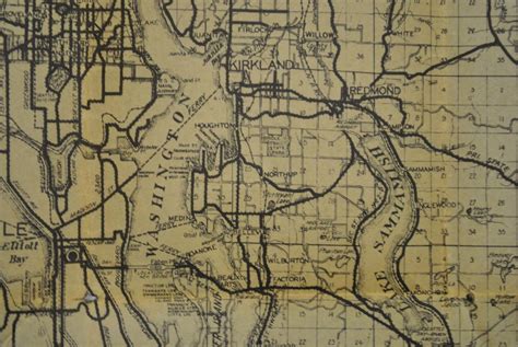 King County, Washington circa 1940 - Kroll Antique Maps