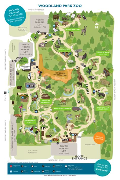 Printable Zoo Map | Printable Map of The United States