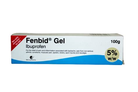 Fenbid (Ibuprofen) Gel 5% W/W 100g - Pharmacy Direct Kenya