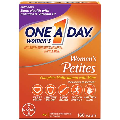 One A Day Women's Petites Multivitamin/Multimineral Supplement Tablet ...