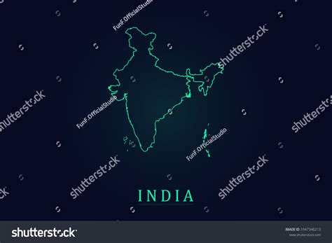 India Map World Map International Vector: เวกเตอร์สต็อก (ปลอดค่า ...