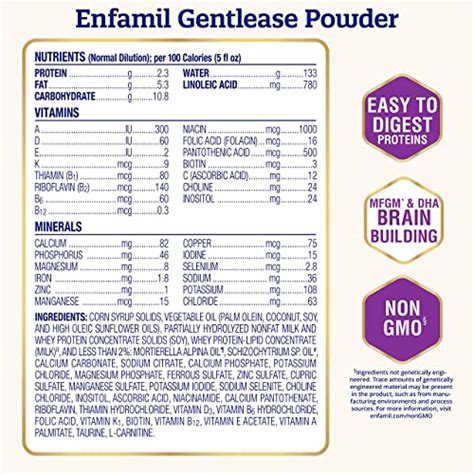 Enfamil NeuroPro Gentlease Baby Formula Gentle Milk Powder Reusable Tub ...