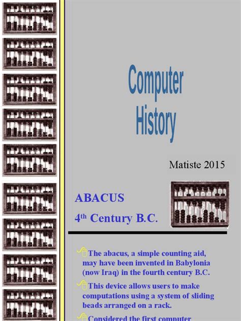 Computer-History-Powerpoint Revised 1-20-13 | PDF | Macintosh | Personal Computers