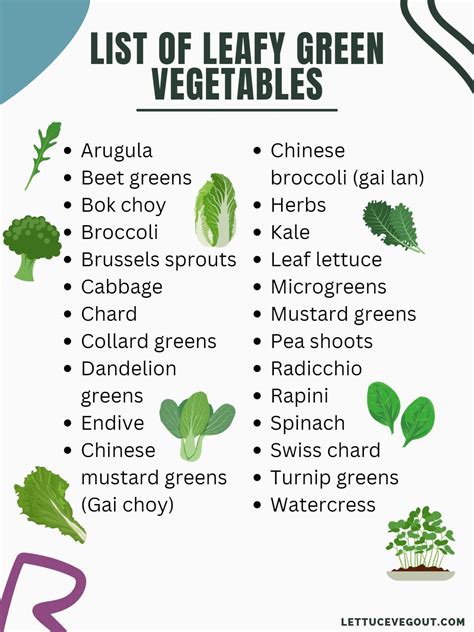 Leafy Green Vegetables List