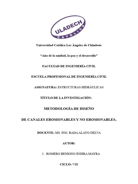 Metodología de Diseño de Canales Erosionables y No Erosionables. Foro | PDF | Canal | Agua