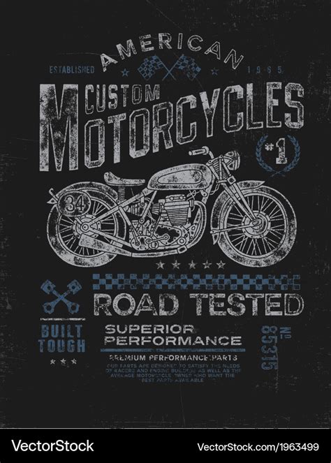 Vintage Motorcycle T Shirts - zahrabuhar