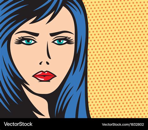 Pop art woman Royalty Free Vector Image - VectorStock