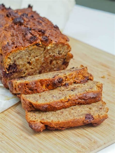 Vegan Gluten Free Banana Bread with Dark Chocolate Chips